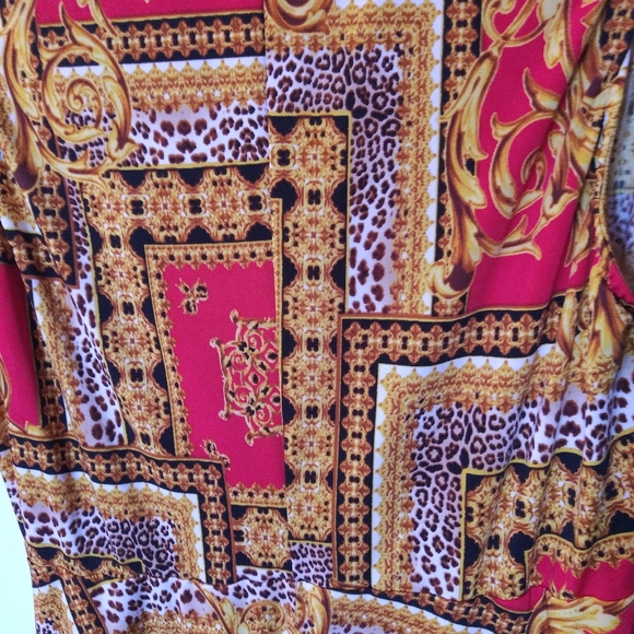 Wrapper Sleeveless Surplice Buckle Dress Sz 1X - Picture 4 of 6